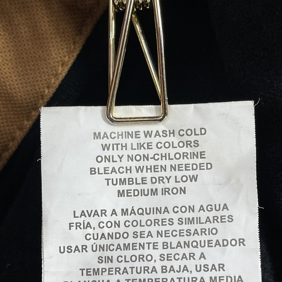 Walls Jacket Men Size 3XL Brown Hooded Duck Canvas Insulated Work Zip Utility - Picture 6 of 14